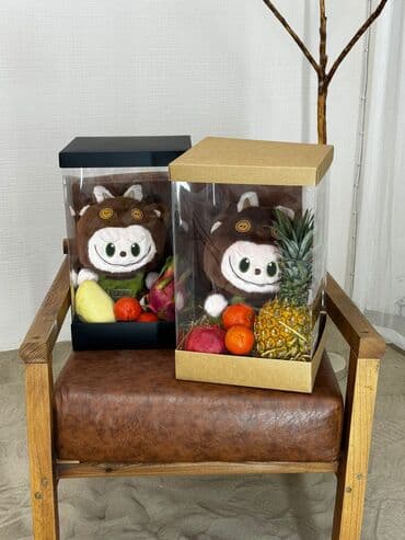 Лабубу в боксе😍 30 см игрушка 🧸 Заполнена тропическими фруктами🥭