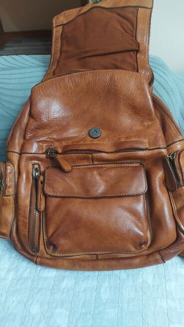 сумка для документов: Рюкзак Hill Burry из натуральной кожи - Материал: натуральная кожа — 5