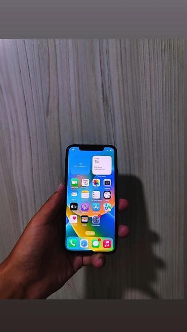 декодер 5 1: IPhone X, Колдонулган, 256 ГБ, Blue Titanium, Коргоочу айнек, Каптама, 100 % — 2