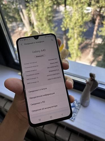 apple display: Samsung Galaxy A40, Б/у, 64 ГБ, цвет - Голубой, 2 SIM — 4