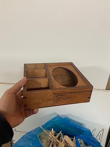 Договорная Салфетница из дерева, с вашим текстом ещё многое другое