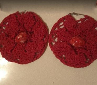 прокат мужских костюмов [возьми на прокат] бишкек фото: Серёжки вязаные ! ручная работа
большие — 1