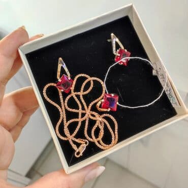 свадебные наборы ручной: Набор украшений, Проба 925, Женские, Новый — 1