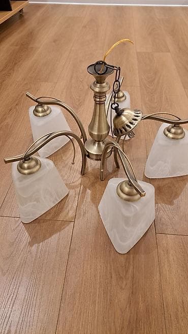 study lamp: Потолочная люстра на 5 плафонов. - Классический дизайн с арматурой — 2