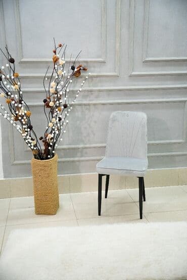 диваны для кафе и ресторанов: Стул для кухни, Другой материал, цвет - Серый — 38