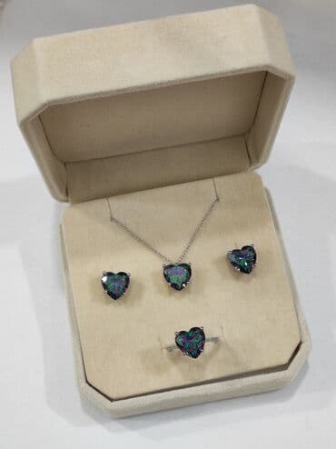 самые красивые свадебные платья в мире: Серебряный Набор Сердечка Серебро 925 пробы Дизайн Италия Размеры — 2