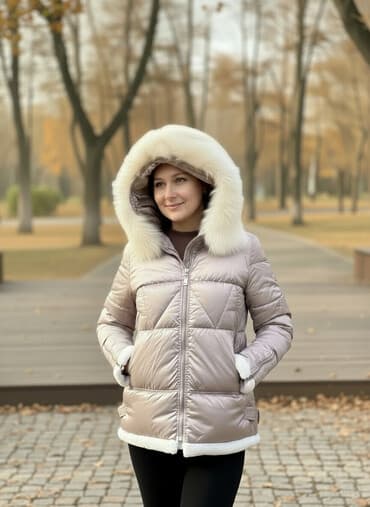 бишкек платья больших размеров: Женская зимняя куртка-пуховик с капюшоном п - Цвет: светло-серый, с — 3