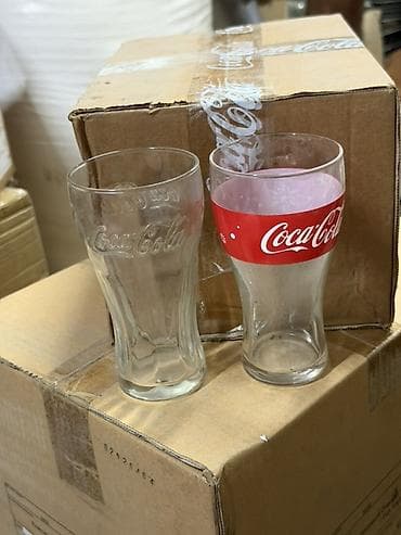кола буква: Набор брендированной посуды и аксессуаров (Coca‑Cola, Fanta, Piko — 7