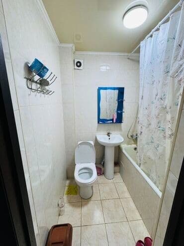 квартира бишкек 1 комнатная снять долгосрочно: 1 комната, Агентство недвижимости, Без подселения, С мебелью полностью — 5