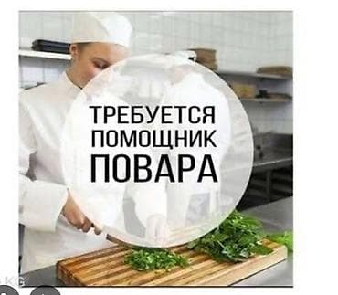 Требуется Помощник повара : Универсал, Европейская кухня, Менее года опыта