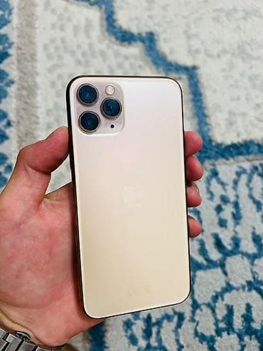 redmi a: IPhone 11 Pro, Б/у, 256 ГБ, Золотой, Зарядное устройство, Защитное стекло, Чехол, 100 % — 1