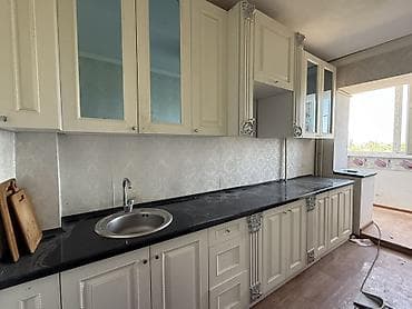 купить бу мойку с тумбой для кухни: Кухонный гарнитур, цвет - Бежевый — 2