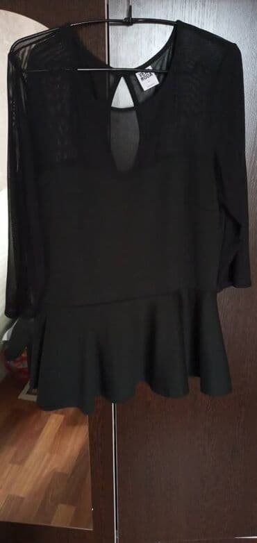 пассивное сетевое оборудование value: Блузка женская, новая, цвет черный, материал плотный трикотаж — 1