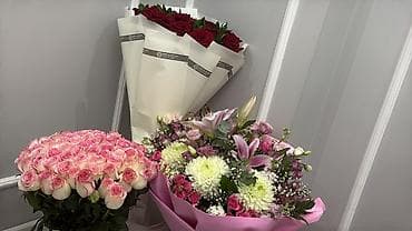 эустома: Авторские букеты от Re Bloom flowers - Классические букеты из красных — 3