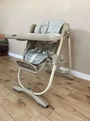 аренда кийим: Тамактандыруучу отургуч, Колдонулган, Chicco, Пластик, Трансформер, түсү - Саргыч боз — 6