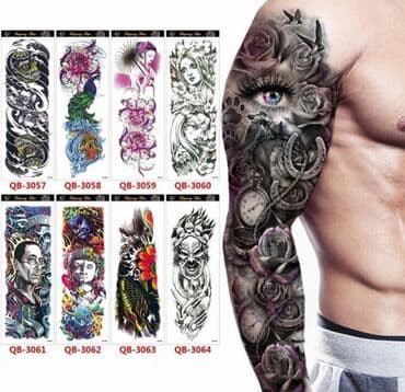 Водонепроницаемые временные татуировки на тело (Хэллоуин’новый