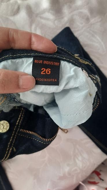 детские джинсы на 12 мес: Джинсы, Прямые, S — 3