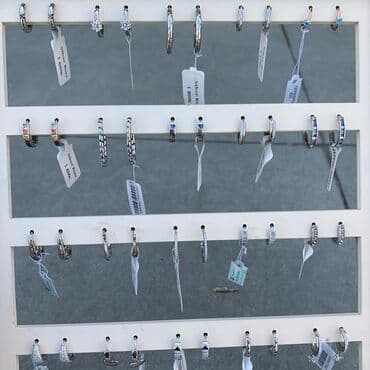 украшение шампанского для свадьбы: Серьги, Женские, Вставка: Камни Сваровски — 4