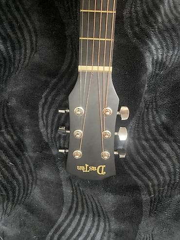 Аккордеоны: Акустическая гитара Jastan, классический дредноут, матовый чёрный — 5