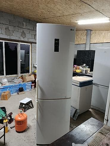 sharp aquos: Холодильник LG, Б/у, Двухкамерный, Total no frost, 195 * — 4