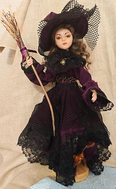 Другой декор и предметы интерьера: Коллекционная интерьерная кукла «Ведьма Серафима". - Авторская кукла — 3