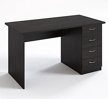 Кресла: Офисный стол, Нерегулируемый, цвет - Серый, Прямоугольный, ЛДСП — 1