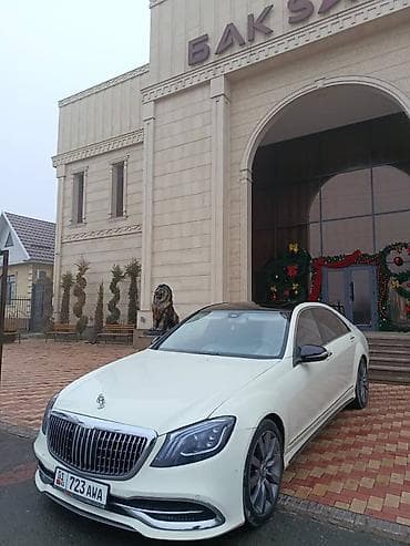 выхлопа: Maybach белого цвета переделка С 221 кузова — 1