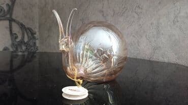 Улитка из Венецианского стекла, статуэтка, новая, длина 17, высота 11