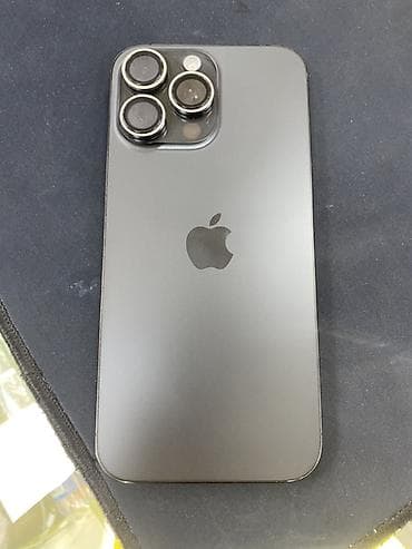 iphone 12 pro max ош: IPhone 16 Pro Max, Б/у, 256 ГБ, Black Titanium, 96 % — 1