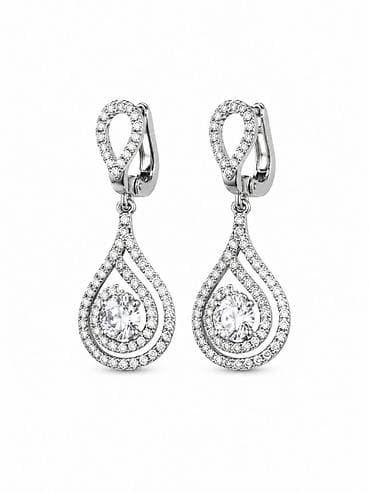 silver: Серьги «Silver Drop» из серебра 925 — ADAMANT, Бишкек Артикул: 11891 — 2