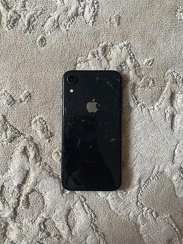 айфон разбитый: IPhone Xr, Б/у, 64 ГБ, Черный — 9