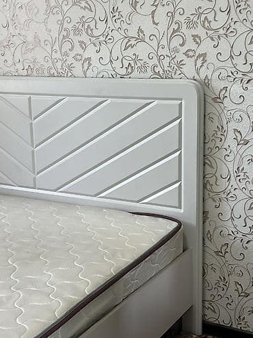 ортопедический матрас цена бишкек: Двуспальная кровать, С матрасом, длина - 200 см — 4