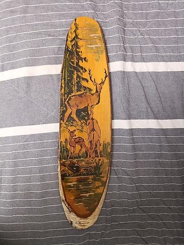 молодежная одежда: Набор деревянных панно с росписью «лесные сюжеты» (3 шт.) - Материал — 5