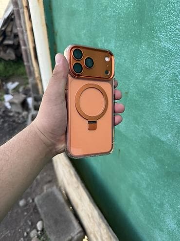 монитор 2к: IPhone 17 Pro Max, 512 ГБ, Оранжевый, Чехол, 100 % — 1