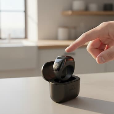 свадебное пышное платья с фатой: Смарт‑кольцо iQIBLA с зарядным кейсом - Функции: электронный — 1