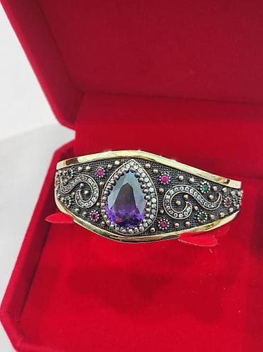 peri: Серебряный Браслет с натуральными камнями Серебро с напылением — 1