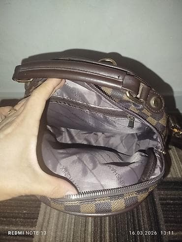 клетчатая: Рюкзак, Материал: Экокожа, Женские — 2