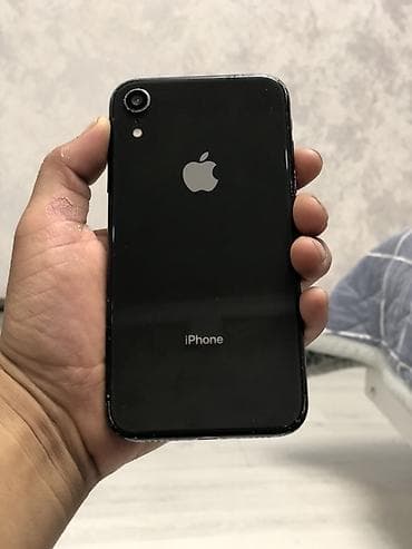 айфон 2: IPhone Xr, Б/у, 64 ГБ, Черный, Зарядное устройство, Кабель, Коробка, 77 % — 2