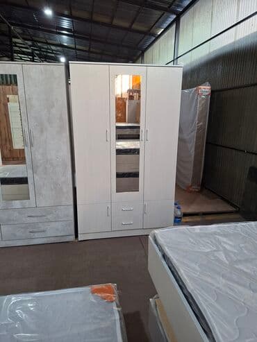 шкаф купе для прихожей с зеркалом: Кийим салуучу шкаф, Жаңы, Түз, ЛДСП — 8