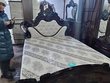 Мебельные гарнитуры: Спальный гарнитур, Б/у, Двуспальная кровать, Шкаф, Трюмо, Дерево, Самовывоз, цвет - Красный — 2