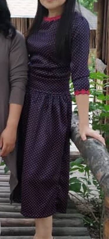 платья мама и дочь: L, цвет - Черный — 6