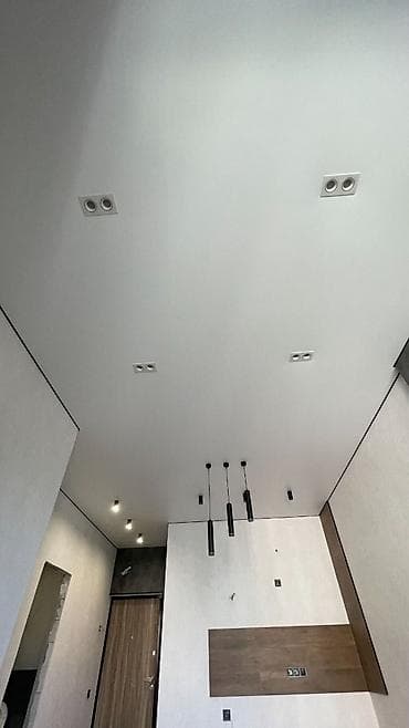 нотежной потолок: Натяжной потолок Матовое Монтаж — 3