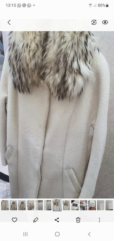 Атайын кийим: Пальто альпака шерсть 100% размер46-48 — 1