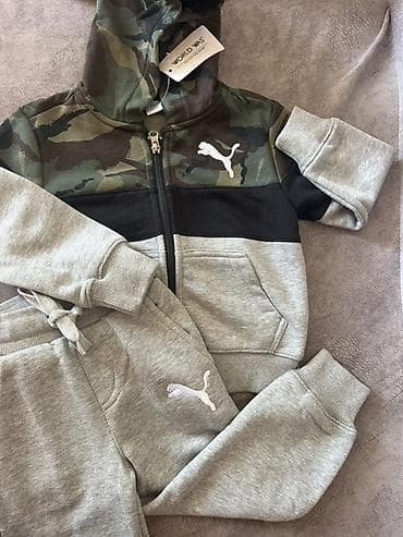 puma штаны: Детские спортивные костюмы Puma (комплект: худи на молнии + брюки) — 2