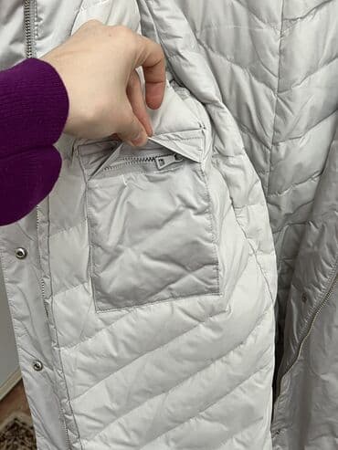 тигил: Пуховик, Тизеден, Аңтери менен, Кабып тигилген, Ультра жеңил, L — 6