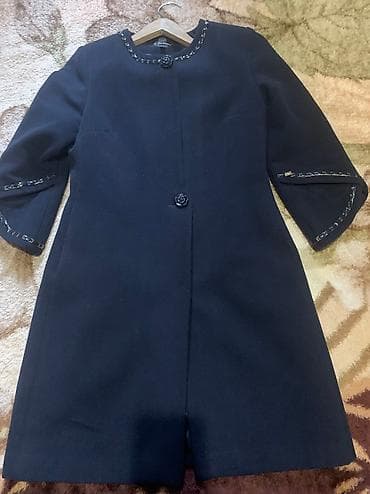 лама пальто в бишкеке: Пальто, Осень-весна, Драп, Длинная модель, С утеплителем, M — 1