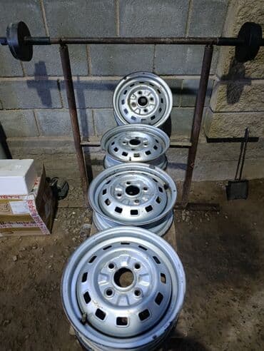 9 5j: Колеса в сборе 155 / 70 / R 13, Лето, Б/у, Комплект, Легковые, Железные, отверстий - 4 — 1