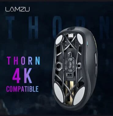 atlantis: Беспроводная игровая мышь lamzu thorn 4k - charcoal black pixart paw — 3