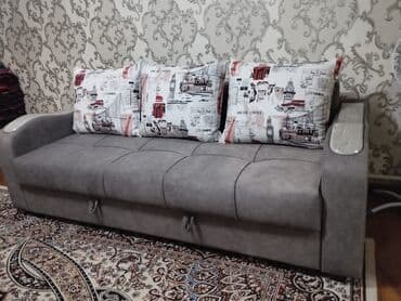 угловой диван с креслами: Угловой диван, Складной, Двуместный, Велюр — 6