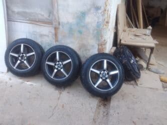 Литые Диски R 15 AMG, Комплект, отверстий - 4, Б/у